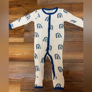 Sapphire rainbow kyte baby snap romper